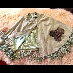 Terry Lewis Genuine Leather (suede) Cape/Poncho